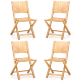 Tangkula 2/4 Pieces Folding Patio Chairs(Sun Back)