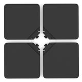 Tangkula 4 Piece 220 Lbs Umbrella Base