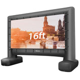 Tangkula Inflatable Projector Screen, Blow Up Mega Movie Screen with Air Blower