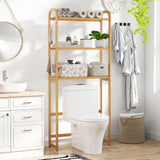 Tangkula 3-Tier Over The Toilet Storage Rack Freestanding Space Saver for Laundry Room