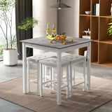 Tangkula 5 Piece Counter-Height Bar Table Set