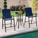 Tangkula Outdoor Bar Stools Set of 2/4 for Backyard Deck Pool