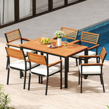 Tangkula 7-Piece Patio Dining Set