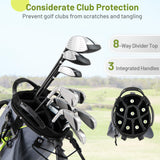 Tangkula Golf Stand Bag with 8 Way Top Dividers