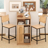 Tangkula 3 Piece Counter Height Bar Table Set