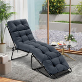 Tangkula  73 x 22 Inch Patio High Back Recliner Cushion with 4 String Ties