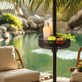 Tangkula Patio Umbrella Table Tray