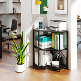 Tangkula Corner Printer Stand with Power Outlet