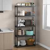 Tangkula 5-Tier Garage Storage Shelves, Heavy Duty Metal Storage Shelving Unit, 35.5" x 12" x 72"