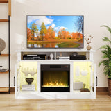 Tangkula Fireplace TV Stand for 40 Inch TV