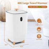 Tangkula 40L Large Towel Warmer Electric Hot Towel Heating Bucket with 2 Temperature Settings
