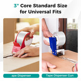 Tangkula Heavy Duty Packing Tape, 72 Rolls, Total 4724 Yards