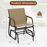 Tangkula Patio Glider Chair