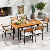 Tangkula 7-Piece Patio Dining Set