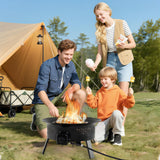 Tangkula Portable Propane Fire Pit 24.5 Inch 58,000 BTU Smokeless Fire Bowl
