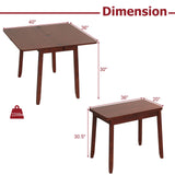 Tangkula 40" Foldable Farmhouse Diner Table for 2-4 People