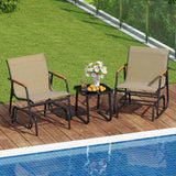 Tangkula 3 Piece Patio Bistro Set