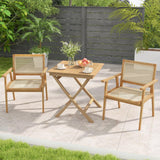 Tangkula Patio Bistro Table Chair Set