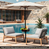 Tangkula Patio Umbrella Table Tray