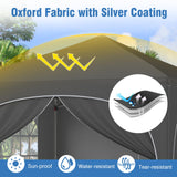 Tangkula 10x10Ft Pop up Canopy with 4 Sidewalls