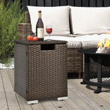 Tangkula Outdoor Propane Tank Cover Table