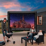 Tangkula Inflatable Projector Screen, Blow Up Mega Movie Screen with Air Blower