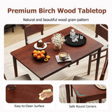 Tangkula Dining Table Set for 4