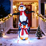 Tangkula Lighted Christmas Decoration Penguins