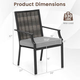 Tangkula Patio Wicker Chairs