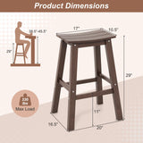 Tangkula Patio Bar Stools Set of 2/4