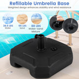 Tangkula Heavy Duty Outdoor Umbrella Weights with Handle