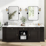 Tangkula 30 x 22 Inch Pivot Wall-Mounted Mirror, Tilting Bathroom Mirror w/Shatter-Proof Film