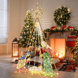 Tangkula 6 FT Christmas Lighted Nativity Scene Set, Indoor/Outdoor Pre-Lit Xmas Scene with 240 Warm White LED Lights