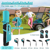 Tangkula 7 Pieces Junior Golf Club Set for Kids Age 11-13 Right Hand, Children’s Golf Clubs Set