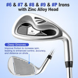 Tangkula Men's Complete Golf Clubs Set Golf Club Package Set