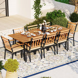 Tangkula 9 Pieces Patio Dining Set