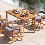 Tangkula 5 Piece Patio Dining Set for 4