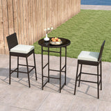 Tangkula 3 Piece Outdoor Bar Set for Porch