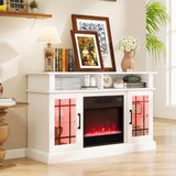Tangkula Fireplace TV Stand for 40 Inch TV