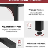 Tangkula 3 Piece Counter Height Bar Table Set