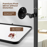 Tangkula 30 x 22 Inch Pivot Wall-Mounted Mirror, Tilting Bathroom Mirror w/Shatter-Proof Film