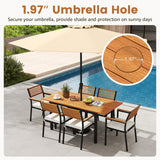Tangkula 7-Piece Patio Dining Set