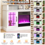 Tangkula Fireplace TV Stand for 40 Inch TV