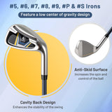 Tangkula 12 Pieces Men's Complete Golf Clubs Set Right Hand