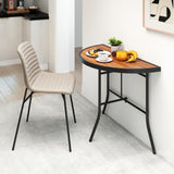 Tangkula Half Round Folding Event Table