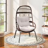 Tangkula Outdoor Narrow Wicker Egg Chair