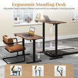 Tangkula 48” x 24” Electric Standing Desk for Home Office