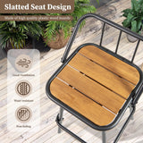 Tangkula 360° Swivel Bar Stool Set of 2