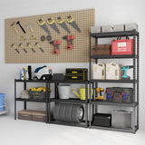 Tangkula 5-Tier Garage Storage Shelves, Heavy Duty Metal Storage Shelving Unit, 35.5" L x 15.5" W x 72" H