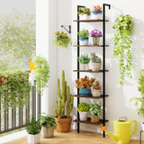 Tangkula 5-Tier Ladder Shelf with Anti-Tipping Kits